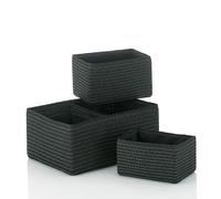 Kela 21780 Rimossa Lot de 5 Paniers de rangement Noir