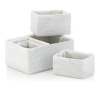 Kela 21781 lot de 5 paniers de rangement, coloris blanc, 'rimossa' Blanc G