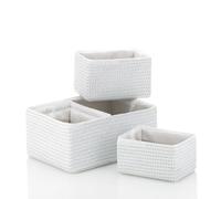 Kela 21781 Rimossa Lot de 5 Paniers de rangement Blanc