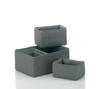 Kela 21783 Rimossa Lot de 5 Paniers de rangement Gris