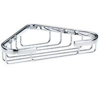 Kela 21915 panier d'angle mural pour salle de bain, laiton brillant chromé, longueur 17 cm, 'brass'