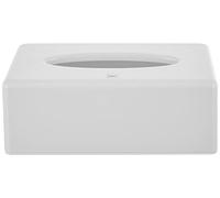 kela 22347 Boîte à mouchoirs Panno en Plastique Blanc, 25,5 x 14 x 9 cm