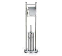 kela 22492 Set WC support papier toilette + brosse, acier inoxydable mat, 'Swing' Argent 22 x 22 x 77,5 cm