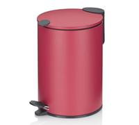 kela 23618 Poubelle, Métal, Rouge Pastel, One Size