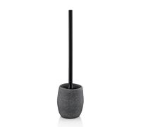 Kela Garniture WC Roda – 2 pièces, brosse de WC et pot, aspect pierre gris, 10.5x10.5x44cm