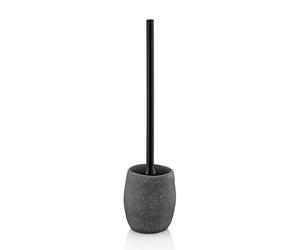 kela 23677 Garniture WC, 2 pièces, Brosse de WC et Pot, Aspect Pierre, Gris, Roda, 10.5x10.5x44cm