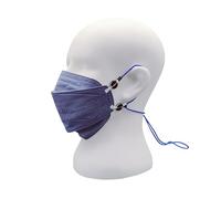 kela 25x masques respiratoires FFP2 avec extension de boucle d'oreille gratuite | Fabriqué en Allemagne | Masque respiratoire conception en forme de poisson avec capacité respiratoire | Bleu