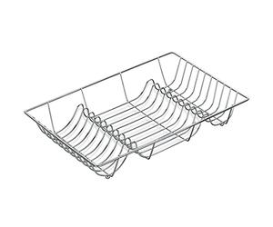 kela 49553 Egouttoir à Vaisselle Loop 48x31,5cm en métal chromé, Argent, 48 x 31,5 x 10 cm