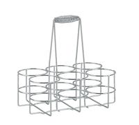 Porte-bouteilles chromé Loop Kela