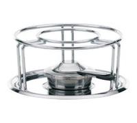 Kela 60127 réchaud pour fondues et wok, métal chromé, diamètre 23,5 cm, hauteur 10,5 cm 'maxi' G