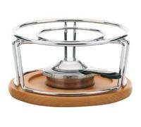 Kela Keuken rechaud Natura 21,5 x 11,5 cm acier inoxydable argenté/marron