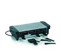 kela 66663 Appareil à raclette avec Planche en Granit, 8 Personnes, 'Ceneri' Noir