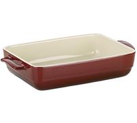 KELA Plat en céramique Malin - 22,5 x 12,5 x 6 cm - Rouge