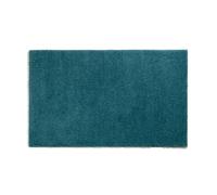 kela Badematte rutschfest 70 x 120 x 1,5 cm Maja, Badezimmerteppich Petrol, waschbar, recyceltes Polyester, flauschiger Badvorleger
