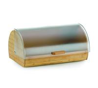 kela Boîte à pain en bambou avec trous d'aération 39x25x19cm, Boîte à pain avec couvercle rabattable, KATANA, Rangement du pain