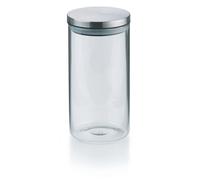 Kela Boîte à provisions Baker 1,1L verre avec couvercle en acier inoxydable
