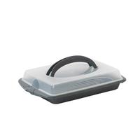 Kela Boîte de transport alimentaire Deli 12172 – Plastique 45×30 cm – Gris opale