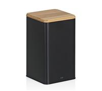 KELA Boîte de conservation Kiril métal noir 11,5x11,5x19,0cm 1,6l KL-17889