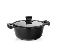 kela Casserole à induction 24 cm avec couvercle en verre STELLA NOVA, Casserole grande 3,5 L avec Oil Control System, fonte d'aluminium revêtue, poignée Softtouch