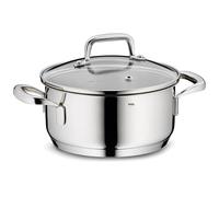 kela Cocotte 16 cm FLAVORIA, Casserole à induction 1,2 L, Couvercle en verre avec soupape d'échappement de la vapeur, graduation intérieure, Petite casserole, sans revêtement