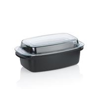 kela Cocotte avec couvercle 4,5 litres ATURA, cocotte rectangulaire adaptée à l'induction, convient au four, fonte d'aluminium à revêtement céramique, sans PFAS