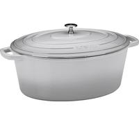 KELA Cocotte Calido 9,3l ovale 36x29x15cm fonte gris clair
