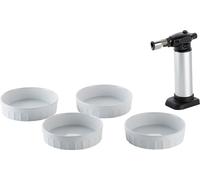 KELA Crème Brullée set Mano 4pcs bol + 1pcs brûleur flambé KL-10948