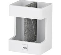 Kela Cube brosse à dents, résine polymère/pierre, 8,5 x 6,5 x 11,5 cm, blanc