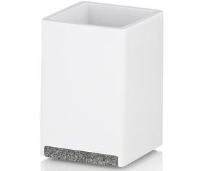 Kela Cube gobelet pour brosses à dents blanc 23692