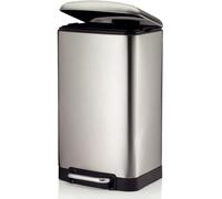 Kela Davino poubelle 30 l acier-noir 10903