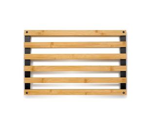 kela Dessous-de-plat en bambou 38 x 24 x 3 cm KIRIL, dessous-de-plat en bois carré, résistant à la chaleur