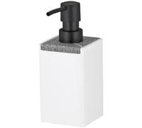 KELA Distributeur à savon cube - Blanc pierre