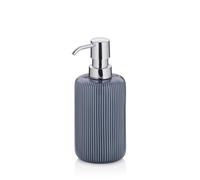 kela Distributeur de Savon 350 ML AVA, Distributeur de Savon Bleu, céramique, Flacon Pompe, Distributeur de Liquide Vaisselle Rechargeable, Brillant