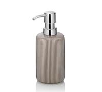 kela Distributeur de Savon 350 ML AVA, Distributeur de Savon Gris, céramique, Flacon Pompe, Distributeur de Liquide Vaisselle Rechargeable, Brillant