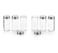 kela fidelis 10859 lot de 6 bocaux à épices en verre