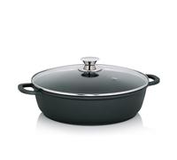 kela Fonte d'aluminium Poêle à braiser 32 cm bord haut KERROS, Poêle à servir à induction avec couvercle, Poêle à paella
