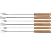 KELA Fourchette à fondue BERGAMO set de 6 pcs acier inoxydable pour fromage ou chocolat KL-79167