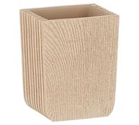 Kela - Set de rangement salle de bain - Gobelet Kaiu en résine rustique - Beige