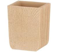 Kela - Set de rangement salle de bain - Gobelet Kaiu en résine rustique - Beige