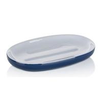 Kela Isabella Porte-savon en céramique, 13,5 x 8,5 cm, bleu marine