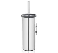 Kela Kit d'Ensemble Alor pour WC, Support Papier Toilette + Brosse 18/10, en Acier Inoxydable, 38, 0cm/11, 5Cmø, Gris-Foncé