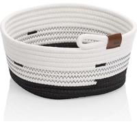 KELA Košík Hedda 25 cm zmes bavlna/polyester bielo-čierna KL-24457