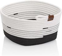 KELA Košík Hedda 28 cm zmes bavlna/polyester bielo-čierna KL-24458