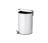 Kela Line Poubelle à Pédale 12l Blanc 10641