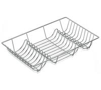 kela 49553 Egouttoir à Vaisselle Loop 48x31,5cm en métal chromé, Argent, 48 x 31,5 x 10 cm