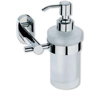 Kela Lucido distributeur de savon 250 ml acier-verre 22695