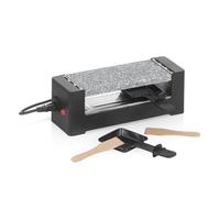 kela Mini Raclette avec plateau en granit, Raclette 2 personnes TOMÜL, acier à revêtement antiadhésif, pierre chaude, 400 watts, Raclette 1 personne