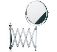 Kela Miroir cosmétique mural AVITA 16 cm - grossissant 1x/5x - métal chromé extensible