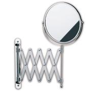 kela Miroir cosmétique Mural grossissant AVITA 16 cm, 1x/5x, Montage Mural, Miroir de Maquillage Extensible, métal chromé, Miroir de Rasage
