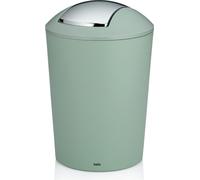 KELA Panier à cosmétiques avec couvercle pivotant Marta 5 L plastique vert jade KL-24555